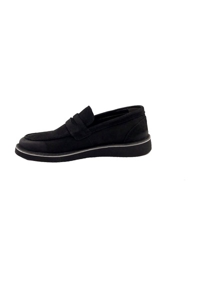 Castle Black 31277-2 Siyah Nubuk Deri Günlük Erkek Casual Ayakkabı Siyah