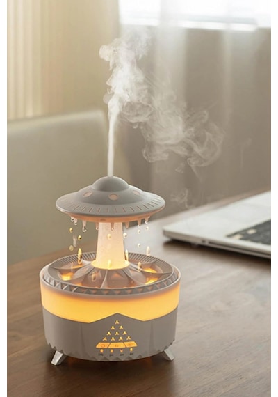 Leerfei V56 Aroma Difüzör Ve Ortam Nemlendirici - Dinlendirici Renkli Işık, 350ml Kapasite