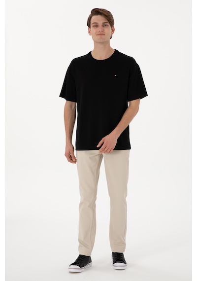 U.S. Polo Assn. Erkek Comfort Fit Bisiklet Yaka Siyah Tişört 50307322-VR046 U.S. Polo Assn. Erkek Comfort Fit Bisiklet Yaka Siyah Tişört 50307322-VR046