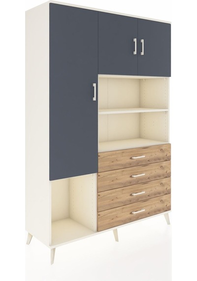 Hyperion Dolap 7 Raflı 4 Çekmeceli 3 Kapaklı 132x44x195 Aytaşı-antrasit/çam Antrasıt/atlas Çam Hyperion Dolap 7 Raflı 4 Çekmeceli 3 Kapaklı 132x44x195 Aytaşı-antrasit/çam Antrasıt/atlas Çam