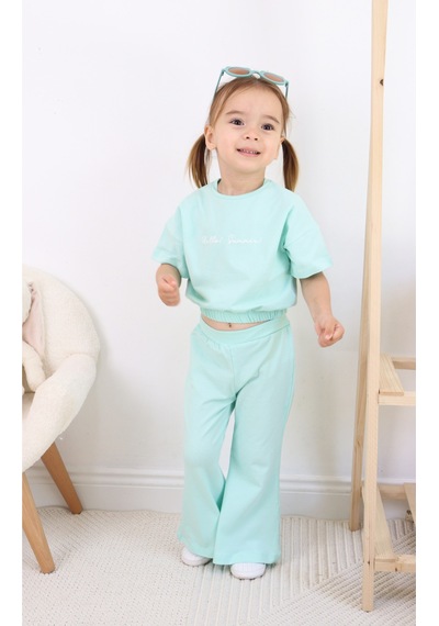 Harika Kids Kız Çocuk Hello Summer Baskılı Model Alt-üst Takım 001