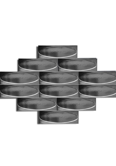 Armada Çini 7x21 Cm Elips Metalik Çini Seramik