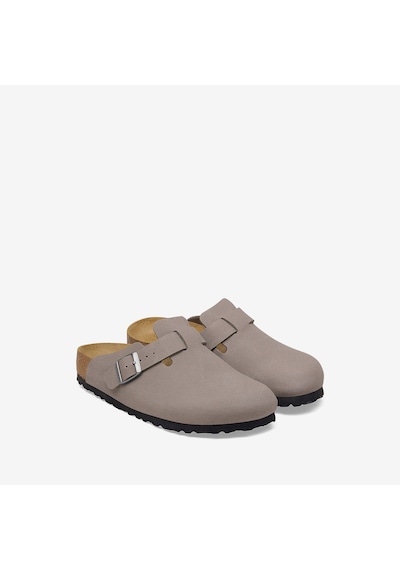 Terlik Kadın 1033135 Birkenstock Boston Bf Nu Grey Taupe Gri