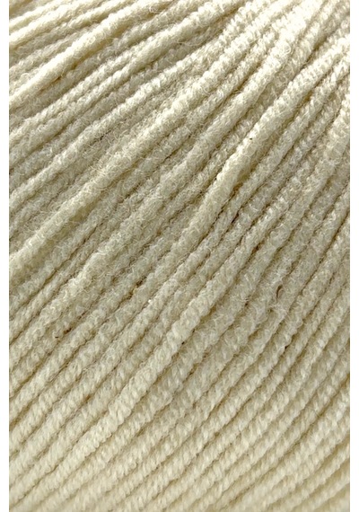 Premium Orijeans Amigurumi İpi Punch Panç Baby Soft Cotton 50 Gr Örgü İp Ekru