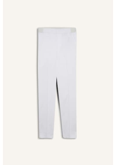 DeFacto Sigaret Saten Kumaş Pantolon Normal Bel Basic Düz Beli Lastikli Düz Paça J8743AZ25SMWT34
