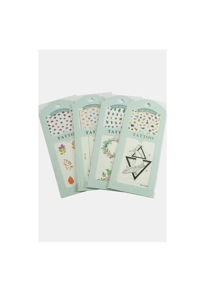 Zenviac456 Karışık Tattoo Dövme Sticker 1 Adet Zenviac45678 Mavi