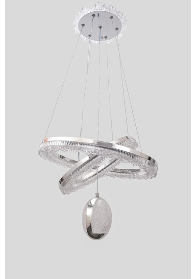 Rüya Modern Krom Tasarım Sarkıt Led Avize 3 Renk Işık Kristal Görünüm Oturma Odası Yemek Odası Salon Yatak Oda Diğer