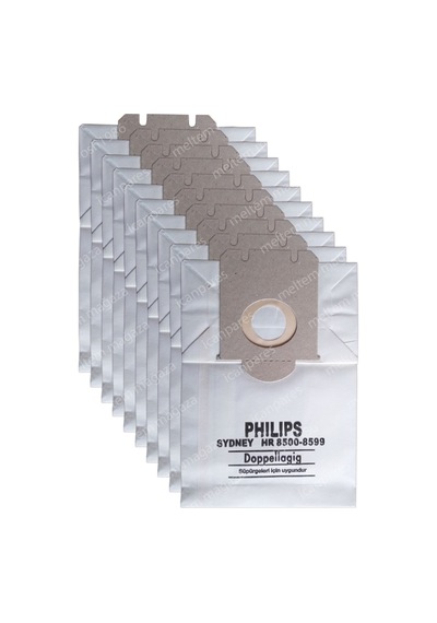 Philips Uyumlu Hr 8500 - 8599 Süpürge Kağıt Toz Torbası 10 Adet