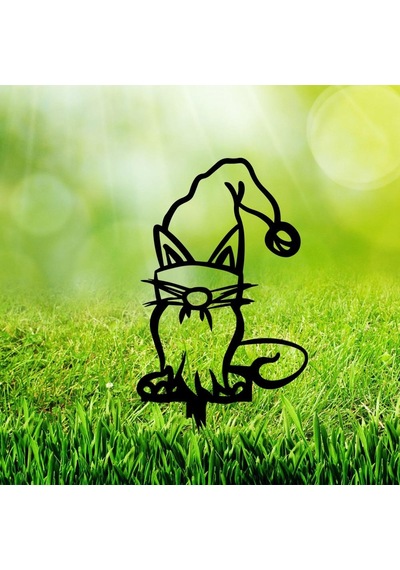 Bahçe Kazığı Demir İmalatı Bahçe Süsü Bahçe Cücesi Kedi