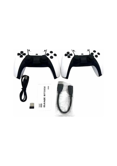 Mey İthalat 2.4 Ghz Oyun Konsolu Çift Konsol 4k Ultra Hd Game Stick