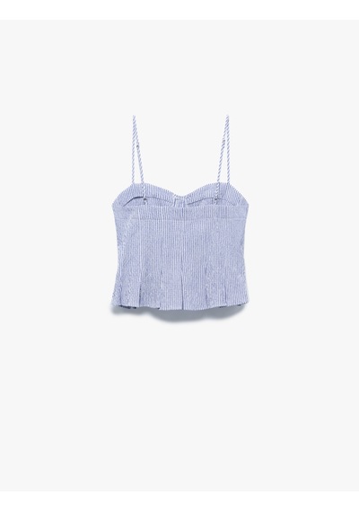 Koton Kalp Yaka Düğmeli Kolsuz Çizgili Crop Bluz Mavi Çizgili 5sal60139ıw Mavi Çizgili Koton Kalp Yaka Düğmeli Kolsuz Çizgili Crop Bluz Mavi Çizgili 5sal60139ıw Mavi Çizgili