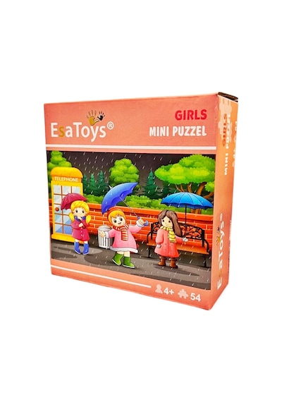Ahşap Girls Mini Puzzle 4 Yaş 54 Parça