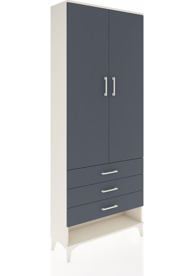 Arges Dolap 3 Raflı 3 Çekmeceli 2 Kapaklı 88x30x221 Aytaşı-an... Aytaşı