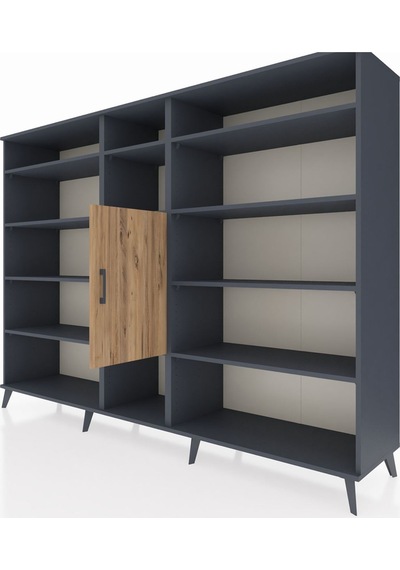 Hyperion Dolap 12 Raflı Tek Kapaklı 220x44x163 Antrasit-çam/antr Antrasit-çam/antrasit Hyperion Dolap 12 Raflı Tek Kapaklı 220x44x163 Antrasit-çam/antr Antrasit-çam/antrasit