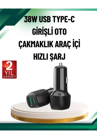 3a Güç Kapasiteli Usb & Type-c Çakmaklık Şarj Adaptörü 1