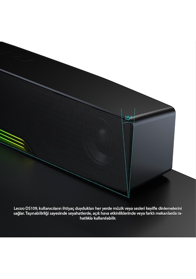 Lecoo DS109 Bluetooth/AUX/TF KART/USB 10W Soundbar Hoparlör