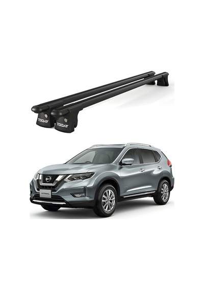 Trio-ı Nissan X-trail 2013 Ve Sonrası Uyumlu Siyah Kilitli Ara Atkı 120cm Port Bagaj Tavan Barı