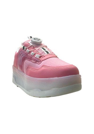 Tuğba Ortopedi 001 Çocuk Işıklı Tekerlekli Sneaker Pembe