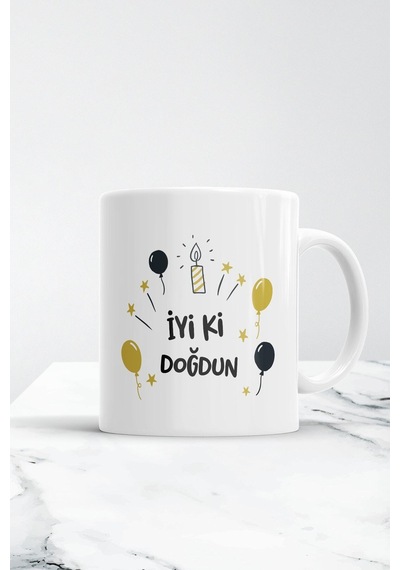 Iyi Ki Doğdun Kupa Bardak Beyaz