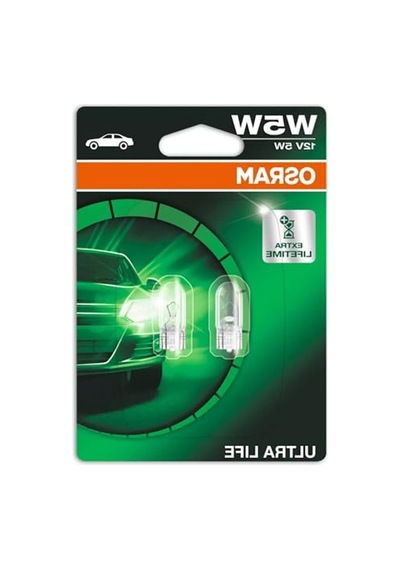 12v 2'li Paket Ultralife Plaka Park Ampulü, Sarı