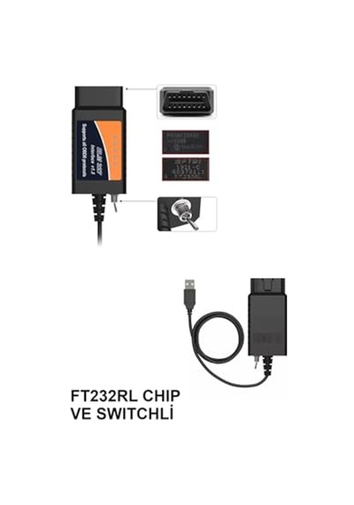 Hannah 1.5 V Ford Pic18f25k80 Ft232rl Çip Hs-can Ms-can Arıza Tespit Cihazı Ddt4all Peyren Uyumlu