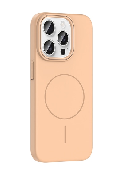 Apple Uyumlu iPhone 15 Pro Max Kılıf Magsafe Şarj Özellikli Zore Ruby Silikon Kapak - Lacivert Lacivert Lacivert