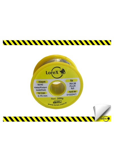 Lorex Lehim Teli 200gr - %60 Kalay / %40 Kurşun