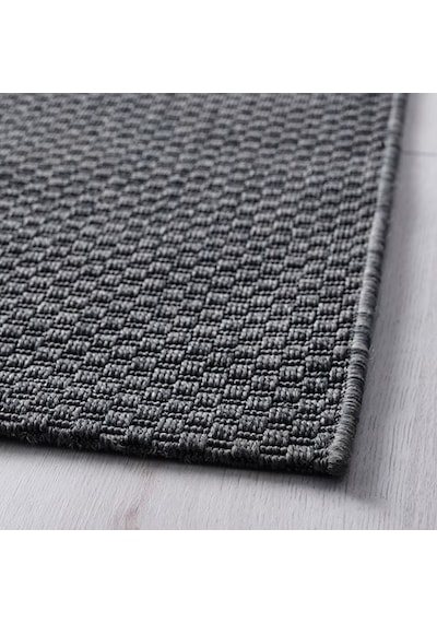 Koyu Gri 80x200 cm Halı Modern Halı İç-Dış Mekan