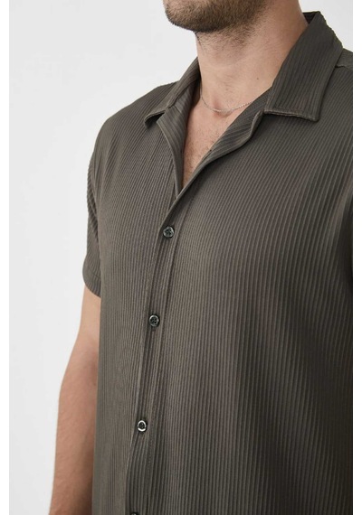 Mcz Giyim Haki Renk Ottoman Kumaş Slim Fit Erkek Pantolon - Gömlek Alt Üst Takım