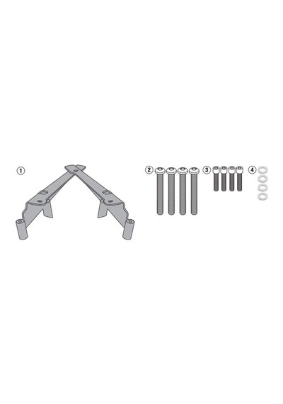 Givi Sr1190 Honda Pcx 125 10-21 Arka Çanta Taşıyıcı Tek Renk