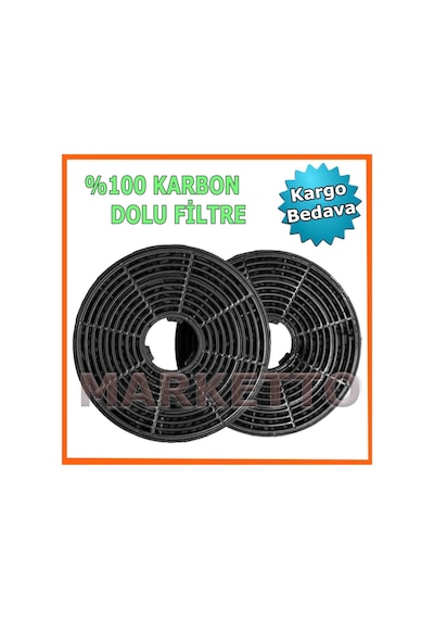 Marketto Silverline Uyumlu 3420 Classy Ankastre Davlumbaz Karbon Filtre