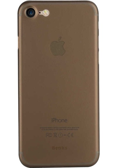Apple Uyumlu iPhone 7 Kılıf Zore 1.Kalite Pp Silikon-Transparan Siyah