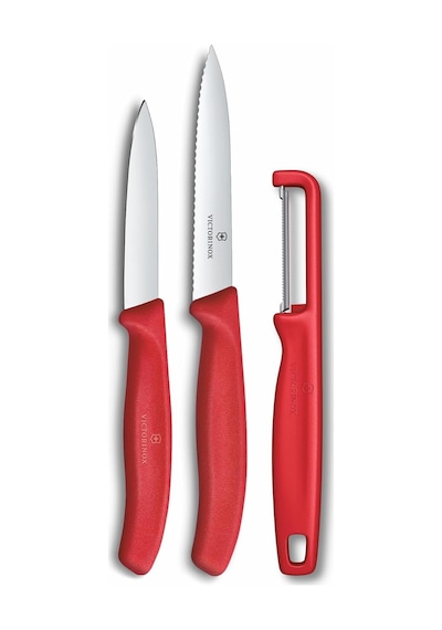 Victorinox 6.7111.33c1 Swiss Classic 3lü Bıçak Ve Soyacak Set, Kırmızı Çok Renkli