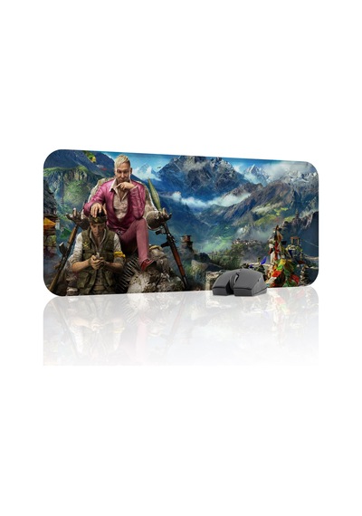 Far Cry Kaymaz Dikişli Kauçuk Oyuncu Mousepad V4 - 70x30 Xl Gaming Mouse Pad Fare Altlığı