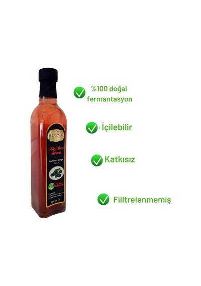 Hanzade Bitkisel Böğürtlen Sirkesi 3 x 500 ML