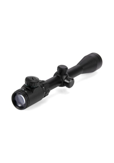 3-9x40 Zoomlu Çıft Işıklı Av Tüfeği Dürbünü Montaj Kelepçeli Sarı