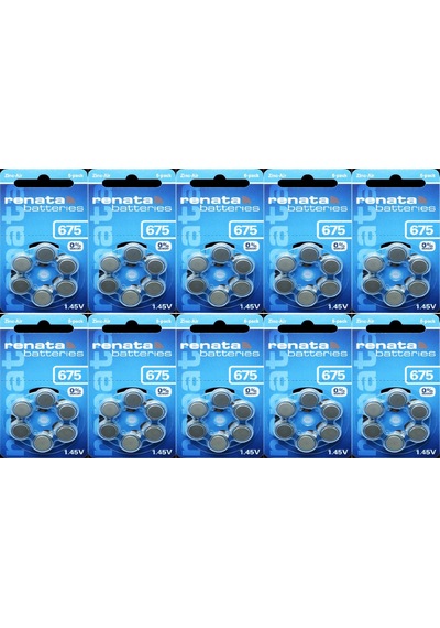 Renata 675 Numara 1.45 V İşitme Cihazı Pili 6 x 10'lu