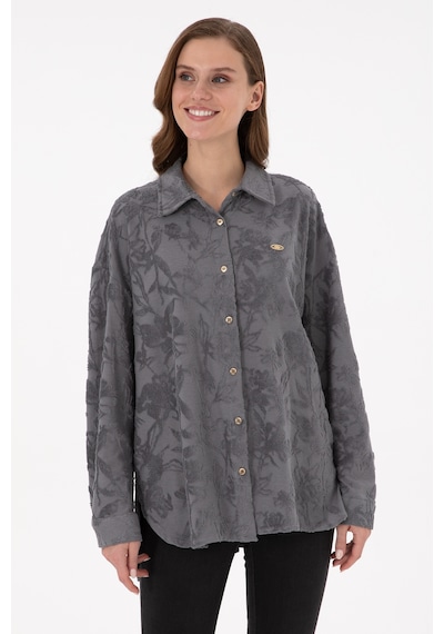 U.s. Polo Assn. Kadın Gri Gömlek Örme 50298166-vr024 Gri
