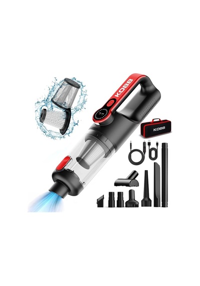 Kobb Kbv20 12volt/ Li-ion Şarjlı Kömürsüz Motor Hibrit Araç Süpürgesi + 8 Parça Aksesuar Seti + Taşı