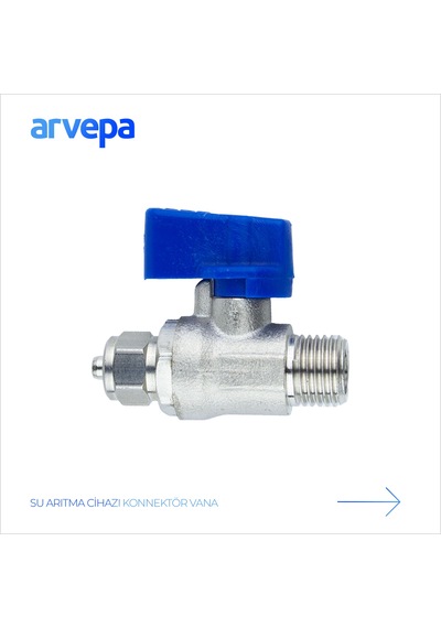 Arvepa Su Arıtma Cihazı Konnektör Vana - Ekstra Dayanıklı (Metal)