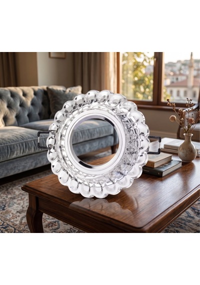 1 Adet Cata Ct 6594 Sümbül Cam Spot Kasası Led Çerçeveli Günışığı Çok Renkli