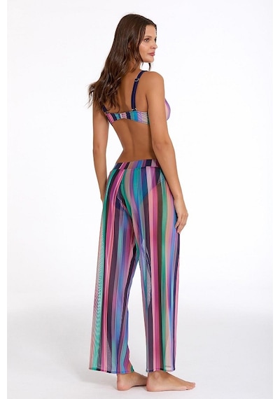 Argento 2089-3016 Bayan Tül Pantolon Pareo Renkli
