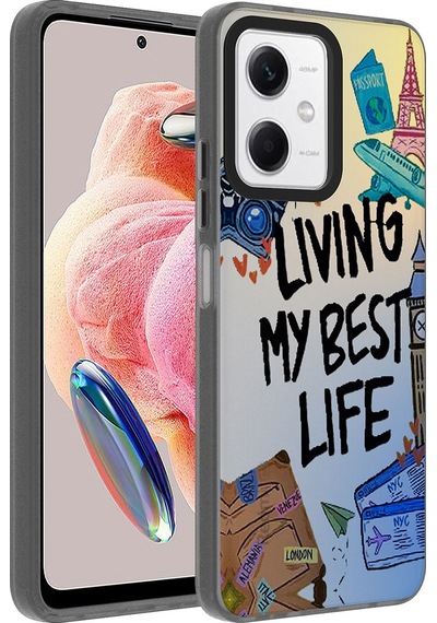 Xiaomi Redmi Note 12 4g Kılıf Desenli Zore Dragon Sert Kılıf