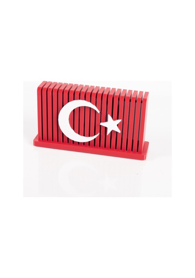 Kırmızı Beyaz 3d Türk Bayrağı Biblosu Ofis Masa Üstü Bayrağı İş Yeri Hediyesi