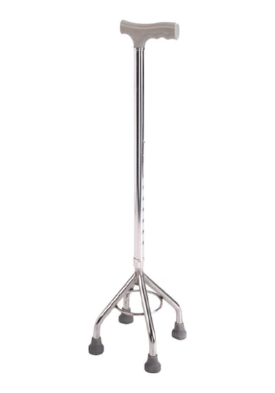Medikal Tripod Tripot Baston 4 Dört Ayaklı Denge Yürüme Bastonu Hasta Bastonu Değneği