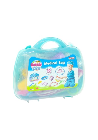 Dede Oyuncak Candy Doktor Çantası Steteskop Çocuk Eğitici Oyun Seti Doktorculuk