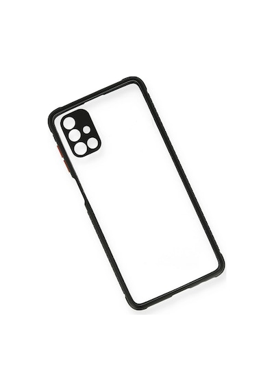 Ilkeshop Newface Samsung Galaxy Uyumlu M51 Kılıf Miami Şeffaf Silikon - Siyah
