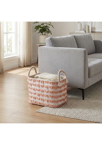 Koçtaş Dekoratif Sepet Turuncu 32 x 22 x 26 CM Çok Renkli