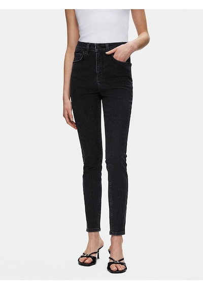 Ltb Marcella X Dar Paça Yüksek Bel Jean Pantolon 010095156016152 4023 Gri