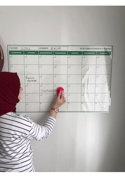 Planlayıcı Akıllı Kağıt Aylık Plan Çizelgesi Kağıt Tahta+Kalem